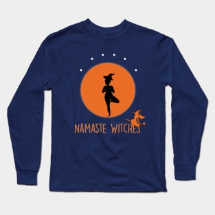 Namaste Witches Meditation Long Sleeve T-Shirt